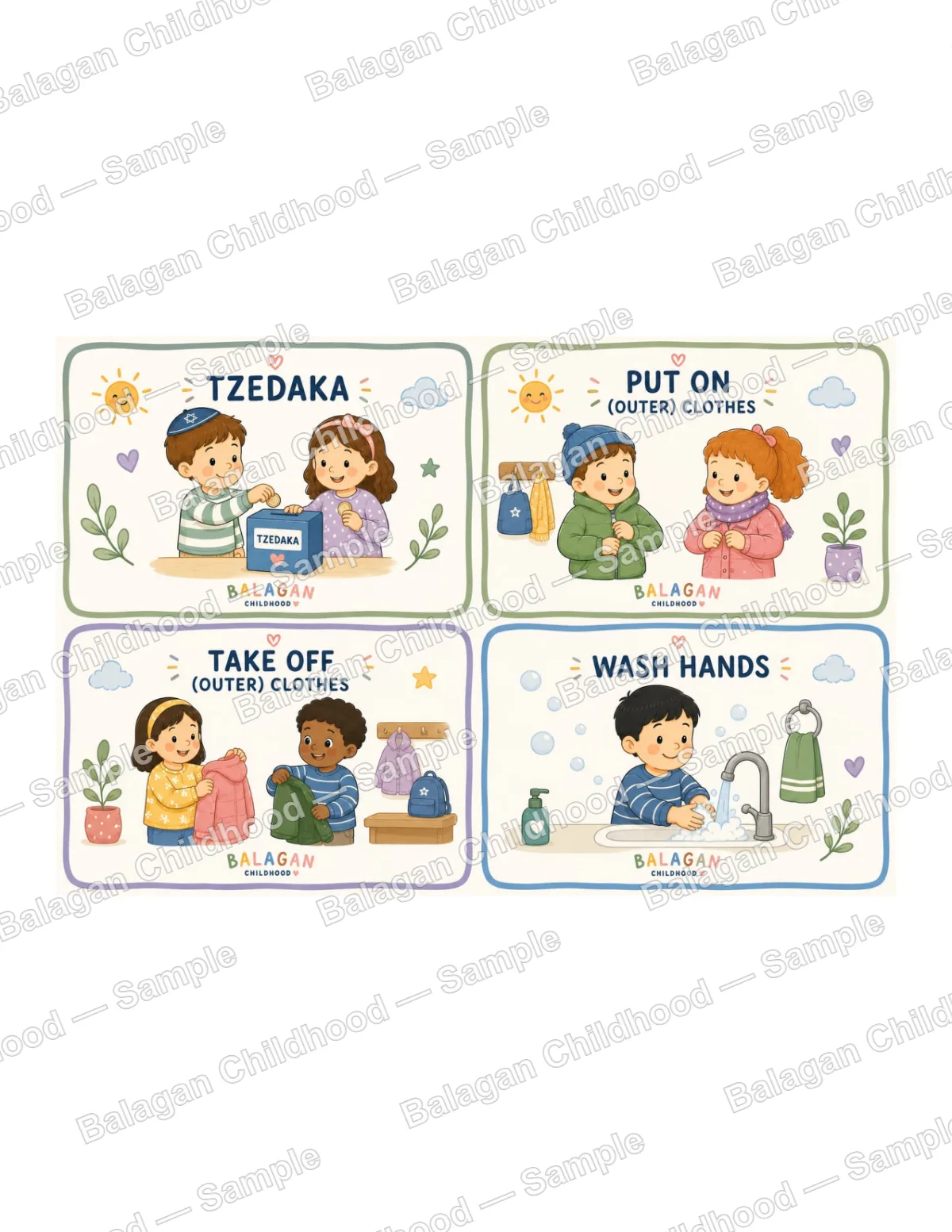 Daily Routine Cards Self Care