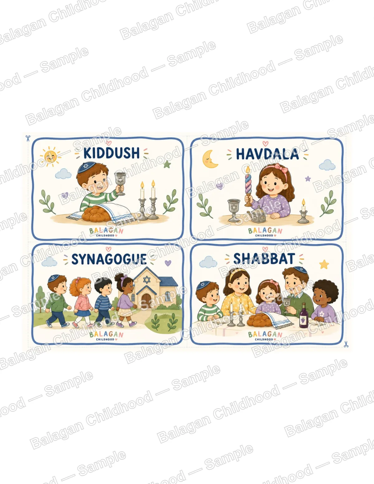 Shabbat Routine Cards