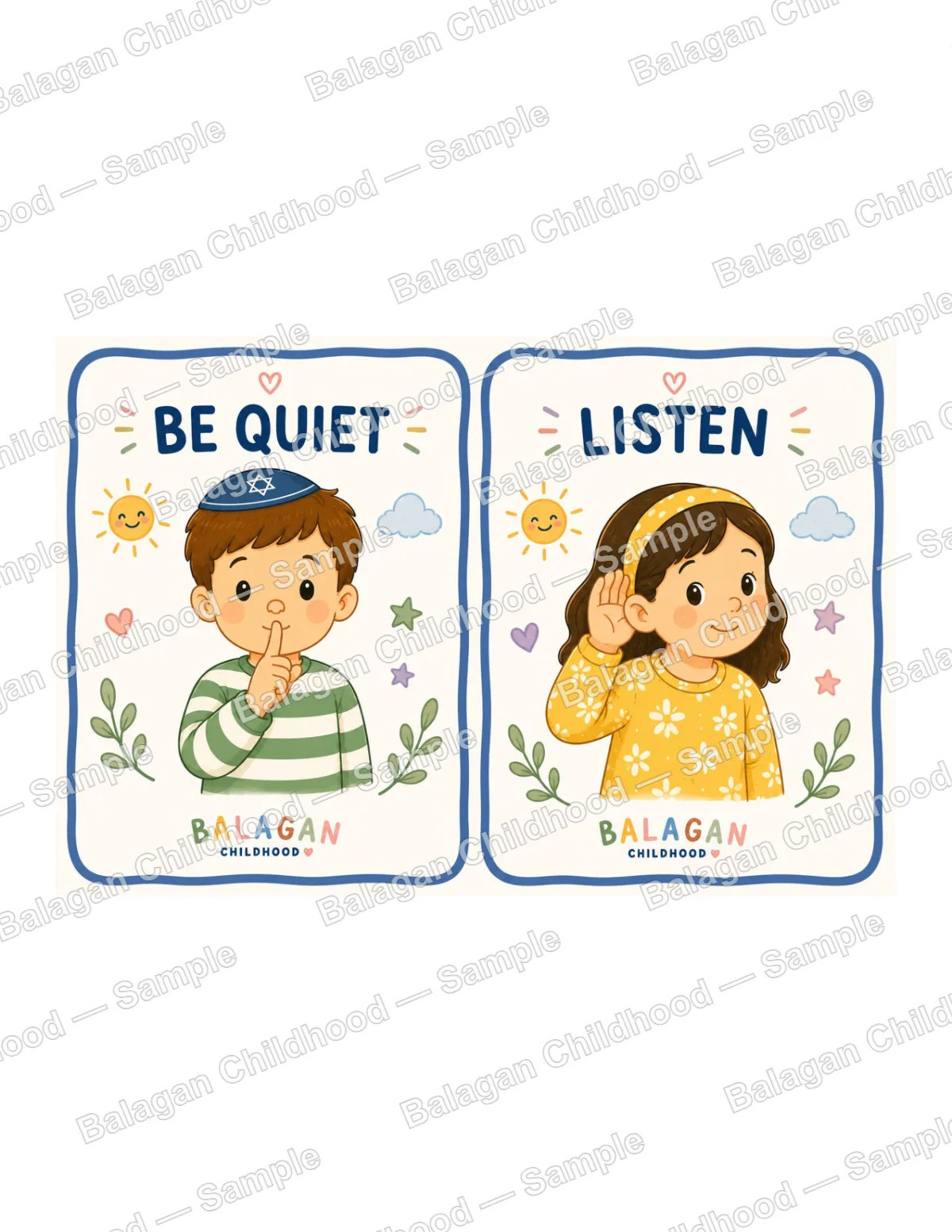 Classroom Rules Be Quiet & Listen