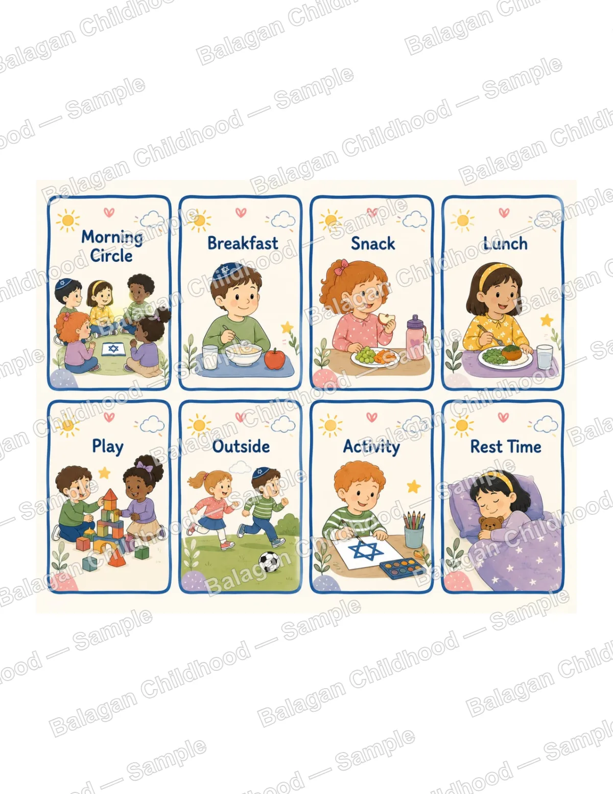 Daily Routine Cards Full Schedule