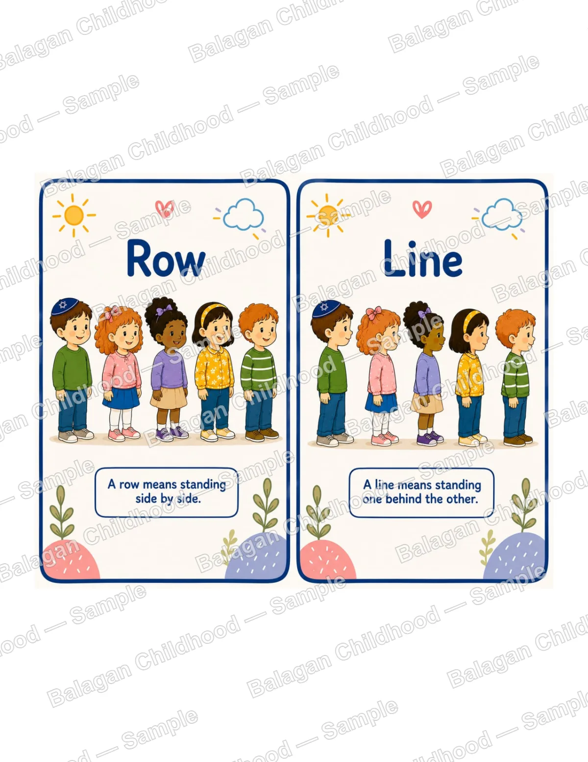 Classroom Rules Row & Line