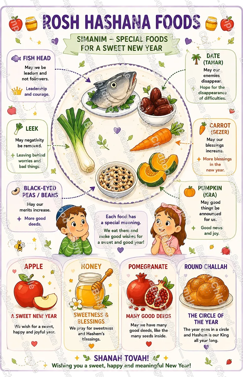 Rosh Hashana Activity Pack – Printable Learning Materials